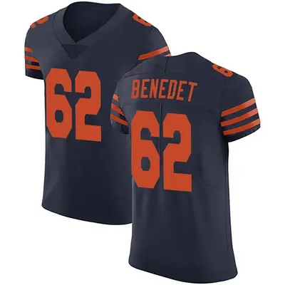 Men's Elite Theo Benedet Chicago Bears Navy Blue Alternate Vapor Untouchable Jersey