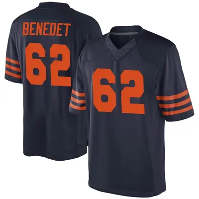 Men's Game Theo Benedet Chicago Bears Navy Blue Alternate Jersey