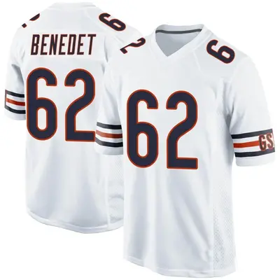 Men's Game Theo Benedet Chicago Bears White Jersey