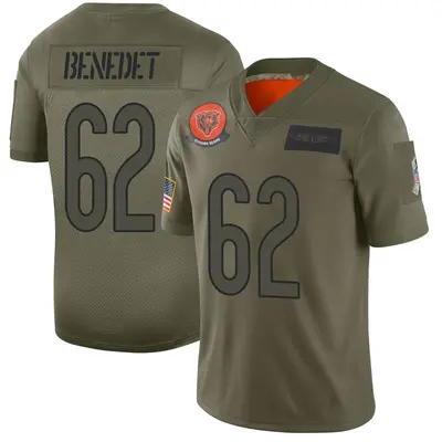 Men's Limited Theo Benedet Chicago Bears Camo 2019 Salute to Service Jersey