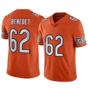 Men's Limited Theo Benedet Chicago Bears Orange Alternate Vapor Jersey