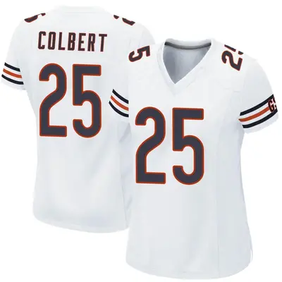 Women's Game Adrian Colbert Chicago Bears White Jersey