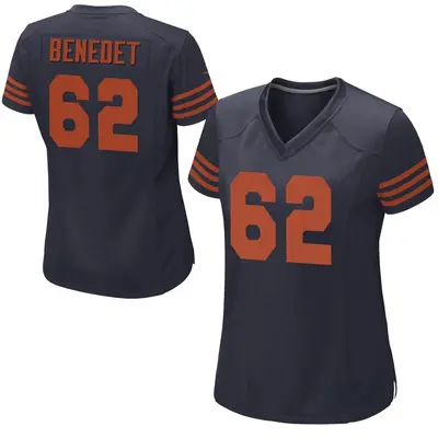 Women's Game Theo Benedet Chicago Bears Navy Blue Alternate Jersey