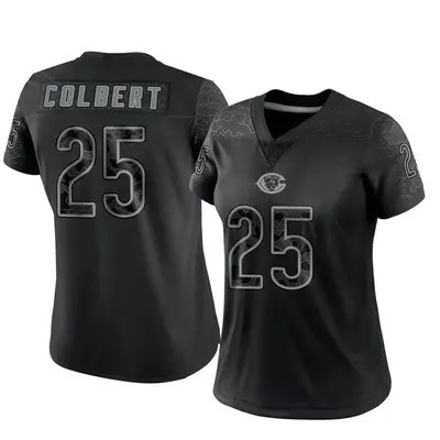 Women's Limited Adrian Colbert Chicago Bears Black Reflective Jersey