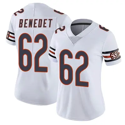 Women's Limited Theo Benedet Chicago Bears White Vapor Untouchable Jersey