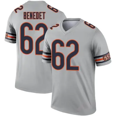 Youth Legend Theo Benedet Chicago Bears Inverted Silver Jersey