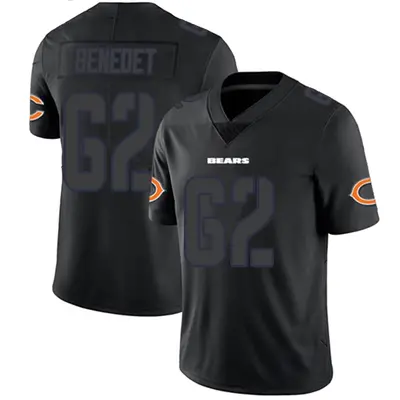 Youth Limited Theo Benedet Chicago Bears Black Impact Jersey