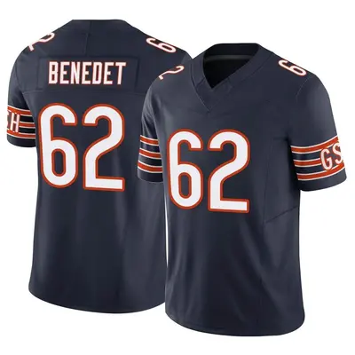 Youth Limited Theo Benedet Chicago Bears Navy Vapor F.U.S.E. Jersey