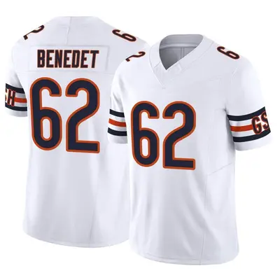 Youth Limited Theo Benedet Chicago Bears White Vapor F.U.S.E. Jersey